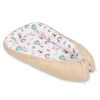 Doublesided Babynest- foxes beige/beige