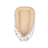 Doublesided Babynest- foxes beige/beige