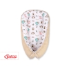 Doublesided Babynest- foxes beige/beige