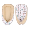 Doublesided Babynest- foxes beige/beige