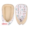 Doublesided Babynest- foxes beige/beige