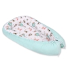 Doublesided Babynest- foxes beige/mint
