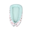 Doublesided Babynest- foxes beige/mint