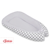 Doublesided Babynest- Gray with white dots/gray