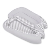 Doublesided Babynest- Gray with white dots/gray