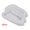 Doublesided Babynest- Gray with white dots/gray