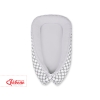 Doublesided Babynest- Gray with white dots/gray