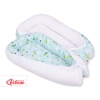 Doublesided Babynest- lama mint/white