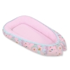 Doublesided Babynest - moons pink/pink
