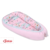 Doublesided Babynest - moons pink/pink