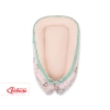 Doublesided Babynest- Owls cream-mint/powder pink