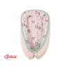 Doublesided Babynest- Owls cream-mint/powder pink