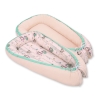 Doublesided Babynest- Owls cream-mint/powder pink