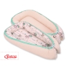 Doublesided Babynest- Owls cream-mint/powder pink