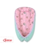 Doublesided Babynest- Owls pink-mint/mint