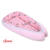 Doublesided Babynest- Owls pink-mint/pink