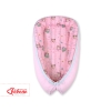 Doublesided Babynest- Owls pink-mint/pink