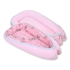 Doublesided Babynest- Owls pink-mint/pink