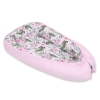 Doublesided Babynest- peony flower pink/pink