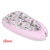 Doublesided Babynest- peony flower pink/pink