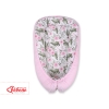 Doublesided Babynest- peony flower pink/pink