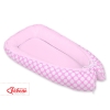 Doublesided Babynest- pink with white dots/pink