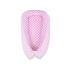 Doublesided Babynest- pink with white dots/pink