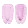Doublesided Babynest- pink with white dots/pink