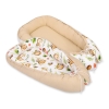 Doublesided Babynest- sloths beige/beige