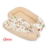 Doublesided Babynest- sloths beige/beige