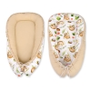 Doublesided Babynest- sloths beige/beige