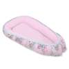 Doublesided Babynest- unicorn pink/pink