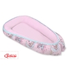 Doublesided Babynest- unicorn pink/pink