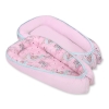 Doublesided Babynest- unicorn pink/pink