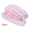 Doublesided Babynest- unicorn pink/pink