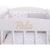 Engrave on the front of baby cot no. 5003-07