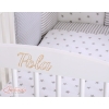 Engrave on the front of baby cot no. 5003-07