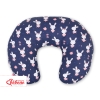 Extra cover for feeding pillow- blue rabbits