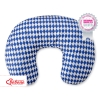 Extra cover for feeding pillow - Chessboard navy blue