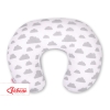 Extra cover for feeding pillow- clouds gray