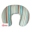 Extra cover for feeding pillow- Hanging hearts brown stripes