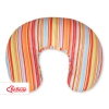 Extra cover for feeding pillow- Hanging hearts orange stripes