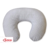 Extra cover for feeding pillow- Hearts white polka dots on Gray