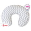 Extra cover for feeding pillow- Simple chevron Gray