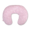 Extra cover for feeding pillow- white-wine red stars