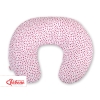Extra cover for feeding pillow- white-wine red stars