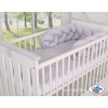 Extra Thick High Braided Cushion Knot bumper- gray