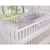 Extra Thick High Braided Cushion Knot bumper- gray