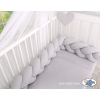 Extra Thick High Braided Cushion Knot bumper- gray