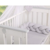 Extra Thick High Braided Cushion Knot bumper- gray